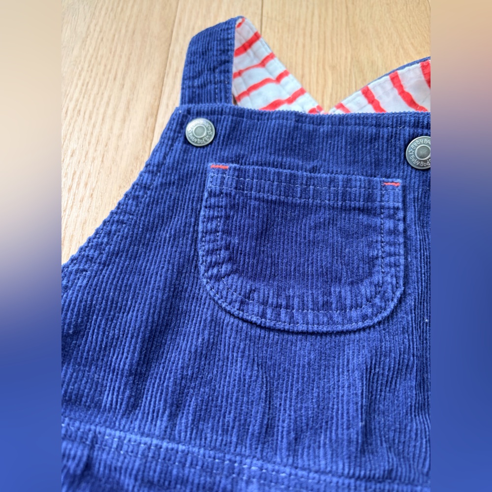 Mini Boden Navy Corduroy Overalls 18-24 Months Toddler Dungarees - Picture 2 of 5